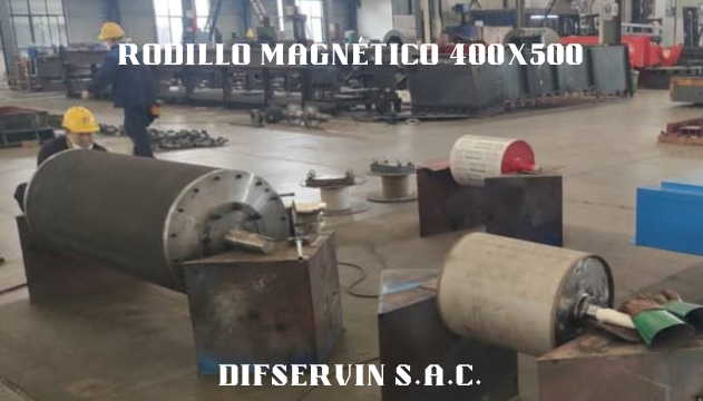 separador magnetico polea magnetica mineria metalmecanica industrial difservin 400 x 500 A fabricado en peru producto peruano maquinaria peruana
