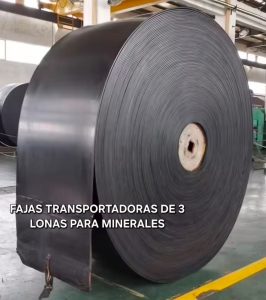 faja transportadora fajas transportadoras de 3 lonas para minerales mineria metalmecanica industrial fabricado en peru producto peruano maquinaria peruana
